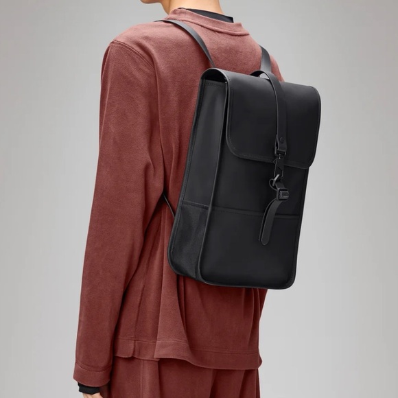 NWT Rains Backpack Waterproof Blue Unisex - Picture 7 of 8